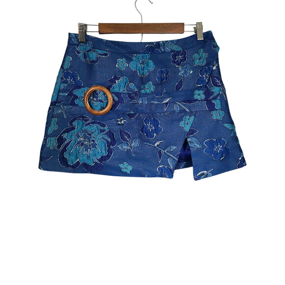 Arianne Elmy Mod Mini Skirt in Monochrome Blue Size Small NWT - Picture 3 of 8